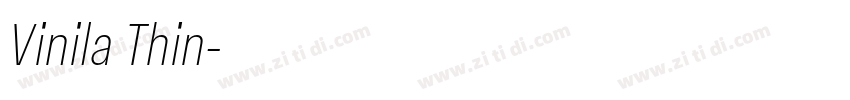 Vinila Thin字体转换